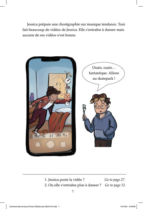 Comment faire le Buzz: A short interactive novel for learning French, by Rachel Emery